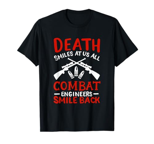 Ingeniero de combate estadounidense Militar Patriótico Veterano Infantería Camiseta