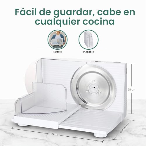 Miniatura 6 de Emerio Cortadora Multiusos, Made In Eu, Ms-125000, Cuchilla De Acero Inoxidable De Alemania, Ajustable De 0 A 17 Mm, Plegable Para Ahorrar Espacio, Con Interruptor De Seguridad, Eco 100 W