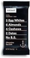 RXBAR, Chocolate Sea Salt, Protein Bar, Gluten Free 1.83 Ounce (Pack Of 24)