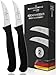 Produktbild Schwertkrone® Schälmesser gebogen 2er Set [MADE IN SOLINGEN - GERMANY] - Gemüsemesser Obstmesser - Küchenmesser klein scharf - Schneidemesser Kartoffelschälmesser - Allzweckmesser (2x6cm gebogen)