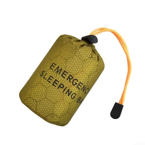 Survival Blanket, Bolsa térmica Bivy, película de aluminio para retención de calor, impermeable y cortaviento para camping, senderismo y rescate (bolsa de almacenamiento) miniatura 2