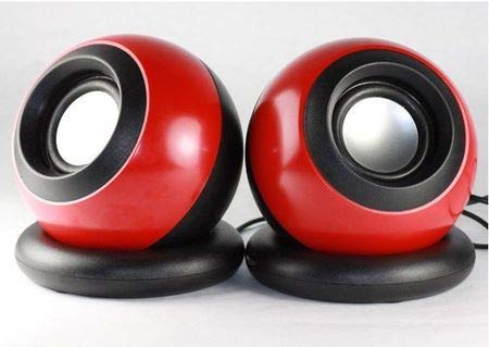 ZEBION Adore 2.0 USB 2 Watts Speakers (Black,Red)
