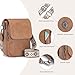 POIUGOYA Small Crossbody Bags for Women Trendy,Leather Triple Compartment Cell Phone Crossbody Wallet Purses with Card Slots
