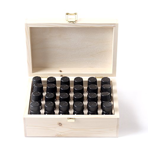 Aceite Esencial Pack Básico En Madera Regalo Caja - 24 x 10ml - 100% Puro Cover