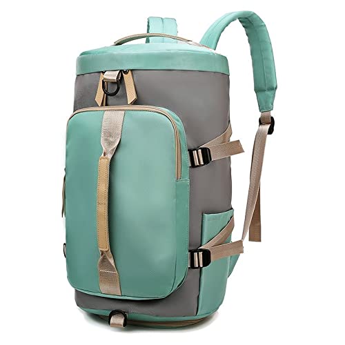Plecak turystyczny Kobiety Fitness Siłownia Plecak Trening na świeżym powietrzu Moda Wielofunkcyjny bagaż Wypoczynek Torba na ramię Crossbody na buty Kieszeń (kolor: zielony)