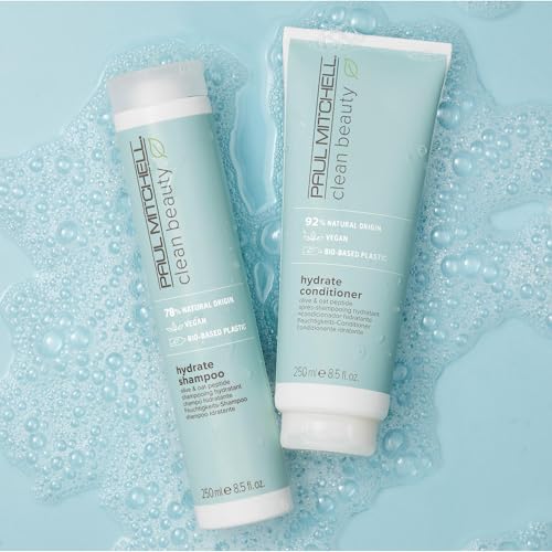 Foto von Paul Mitchell Clean Beauty Hydrate Shampoo – reichhaltige Haar-Wäsche mit Oliven-Öl, feuchtigkeitsspendende Hair-Care für trockenes Haar – 250 ml