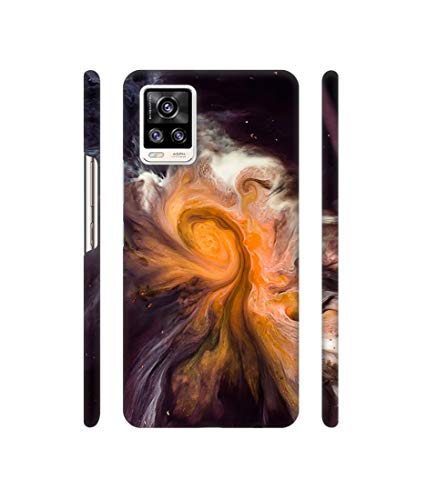 Image of Solimo Plastic Designer Galaxy 3D Printed Hard Back Case Backcase for Mobile Cover for Vivo V20, Multicolor