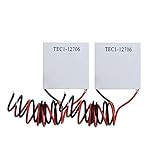 Peltier Modul TEC1-12706 Kühlkörper, Semiconductor Refrigeration Tablets 12V 60W Heatsink, Kühlung Peltierplattenmodul 40 x 40 mm Thermoelectric Cooler Cooling Plate Module (2)