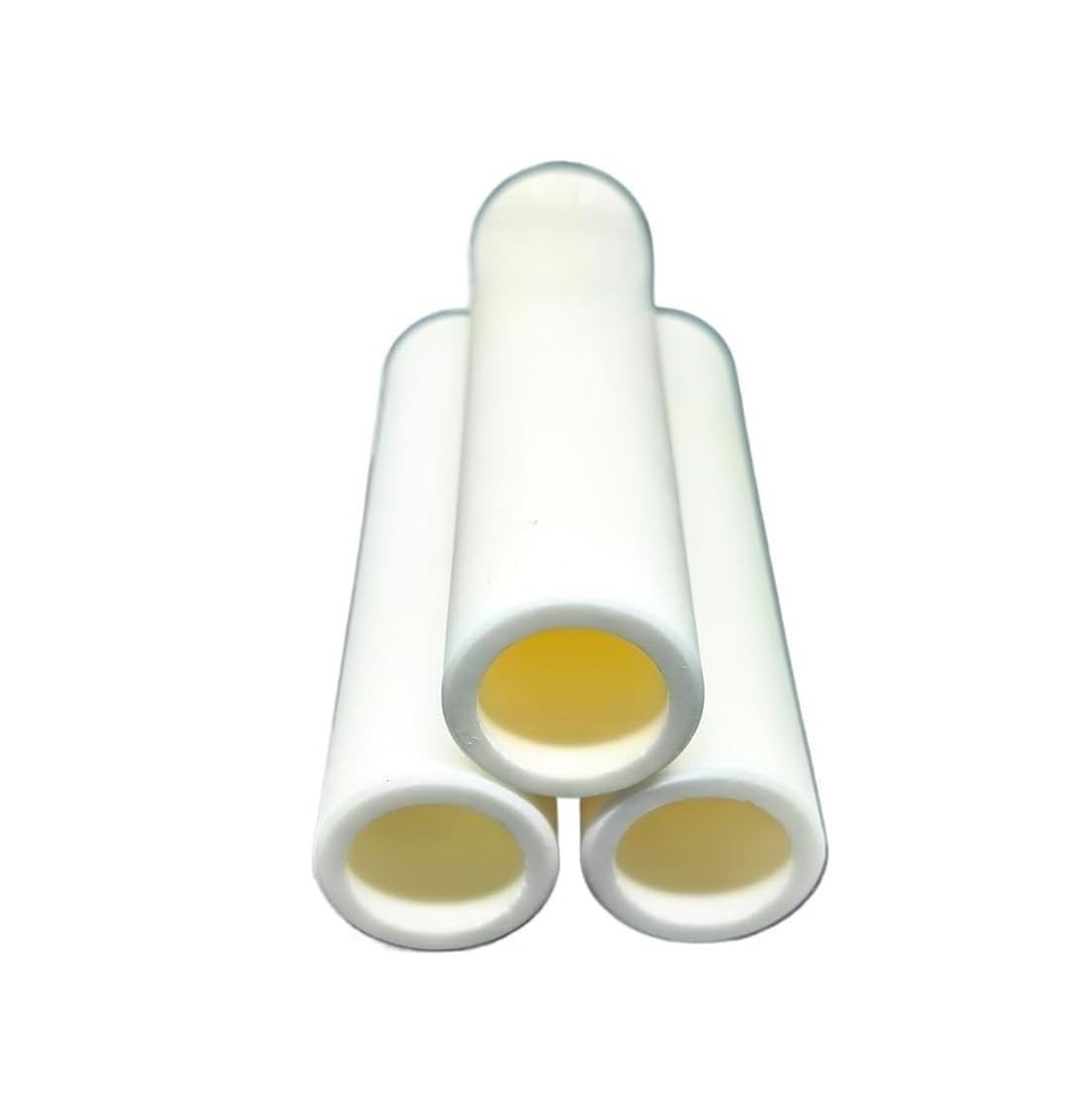 Tubos De Combustión Alúmina, 4 Cerámica Resistentes, Tubo Óxido Aluminio Con Protección Termopar Hueco, ID 18-2 Mm, Longitud 100