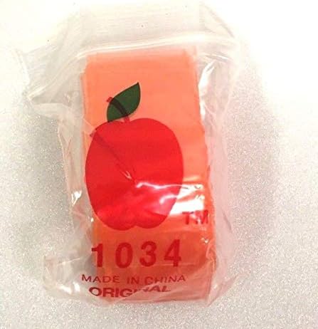 Miniatura 4 de 1034 (1 "X34") Naranja Color Apple Brand Bags Mini Zip Lock Bolsas, caja de 1,000