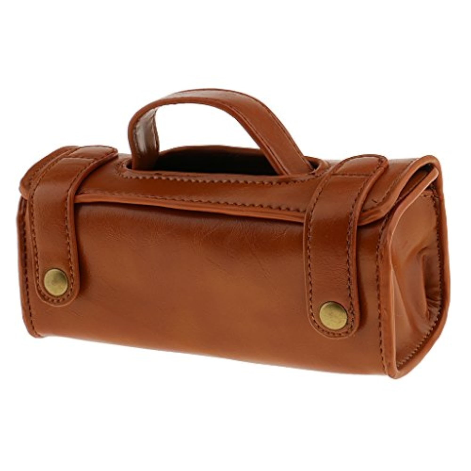 Men's Portable Cosmetic Pouch PU Leather Shaving Bag