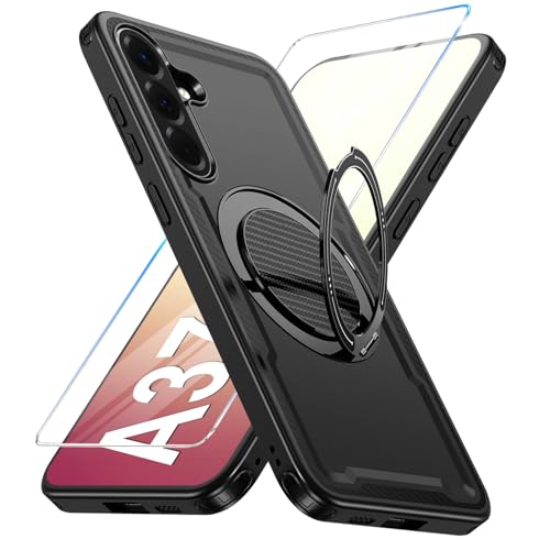 Coque Samsung Galaxy A37 avec anneau magnétique Magsafe en TPU et PC anti-choc