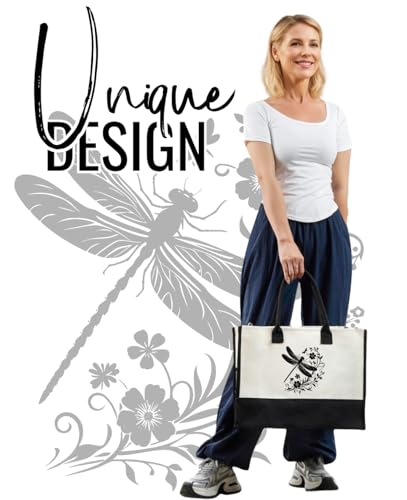 Bolso Tote de Lona con Cierre y Correa para Mujer miniatura 2
