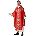 BLESSUME Church Vestments Priest Clergy Chasuble Catholic Mass Apparel Robe, Red, one size