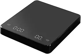 Balança Digital Barista Culinária Alta Precisão com Temporizador Carregador USB
