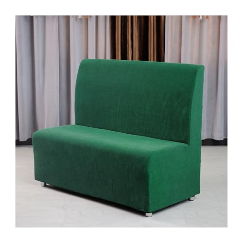 Fundas de sofá sin brazos elásticas de 2 plazas protectoras de asiento extraíbles 2