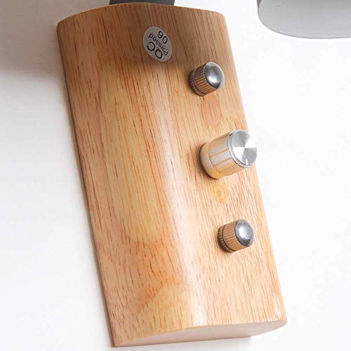 Lámparas de pared modernas E27 aplique madera interruptor pasillo interior 7