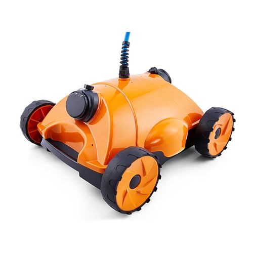 WINONDE Automatic Robotic Pool Vacuum Cleaner, Pool Skimmer Robot with Wall Climbing, Cordless Pool Vacuum for Inground Pools