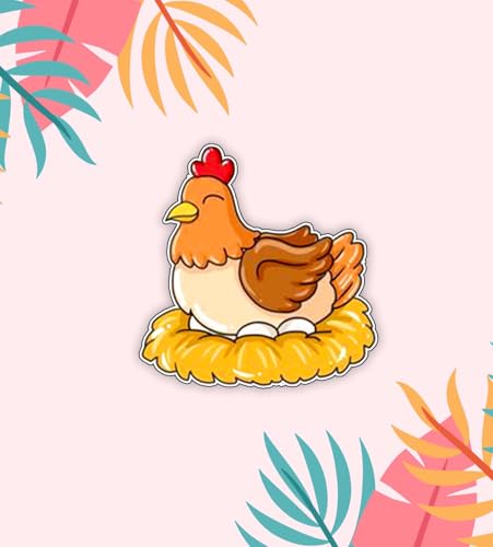 Image of Gift Me Bazar Wooden Fridge Magnet for Refrigerator Stylish | Decorative Items for Kitchen | Magnet for Almirah | Washing Machine | Indian Souvenir Gift Items (Hen)