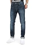 Angenehm und weich zu tragen. Diesel Tepphar Slim Fit Dunkelblaue Jeans