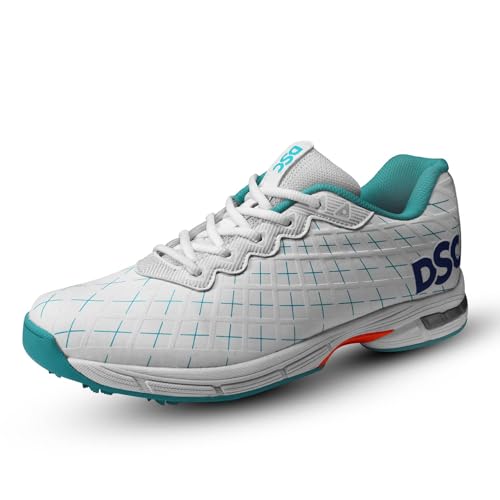 DSC Men's & Boys Cricket Shoes, Cyan, 11 UK/ 12US / 45EU