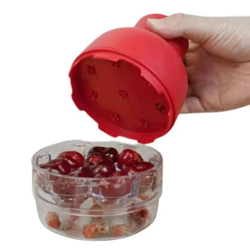Mann Mart‚Effortless Cherry Pitter & Red Date Stone Remover ‚¨ 8-Hole Push-Type Kitchen Gadget for Fast, Efficient Fruit Processing-image-17
