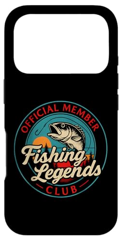 Carcasa para iPhone 17 Pro Fisherman Funny Fishing Legends Club Official Fisherman Mens