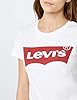 Levi's Women's The Perfect Tee- Large Batwing Logo T-Shirt, Batwing White, M #2