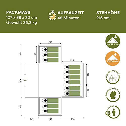Skandika Nimbus 12 persone | Tenda da campeggio