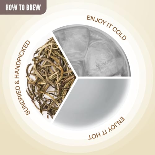 Image of Hindraj The Milky Majesty Silver Needle White Tea Loose Leaves 25 g Pure & Delicate White Tea, 100% Natural Antioxidant Rich, No Sugar, Low Caffeine, Soothing Herbal Brew