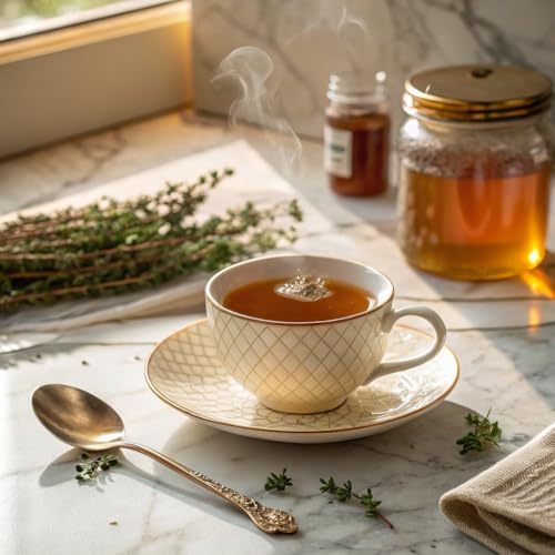Image of FGO Organic Thyme Leaf Tea, 100 Count, Eco-Conscious Tea Bags, Caffeine Free, Resealable Bag, Packaging May Vary (Pack of 1)