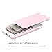 Slider 3-Layer TPU and PC Slim Bumper Wallet Case with Card Slot for iPhone 6s Plus / 6 Plus - Baby Pink