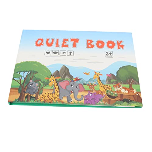 Livro Didático Ocupado, Padrão Animal Seguro, Portátil, Silencioso, Didático, Divertido, Educacional