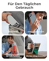 MOFT MOVAS Rahmen Hülle für iPhone 17 Pro für MagSafe, Ultra Dünner und Ultra Schutz - TPU-Eck Schutz mit Weiches Veganes Leder，0.75 mm (0.03 in) Ultra Slim（Soothing Mist + Sunrise） – Ansicht 8