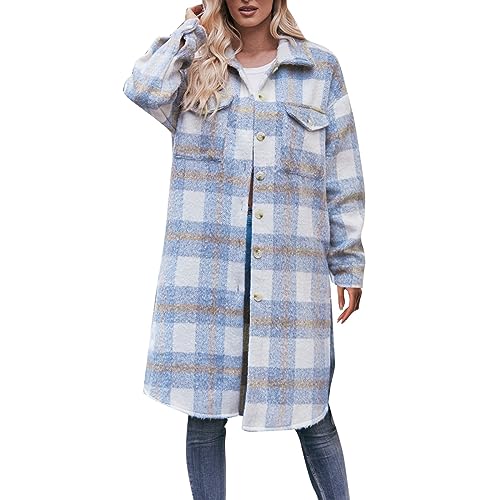 Manteau en laine femme veste automne hiver chaude et manche longue