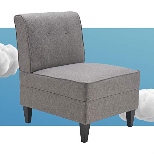 Serta Copenhagen Modern Accent Chair Button Tufted Backrest, Sinu...