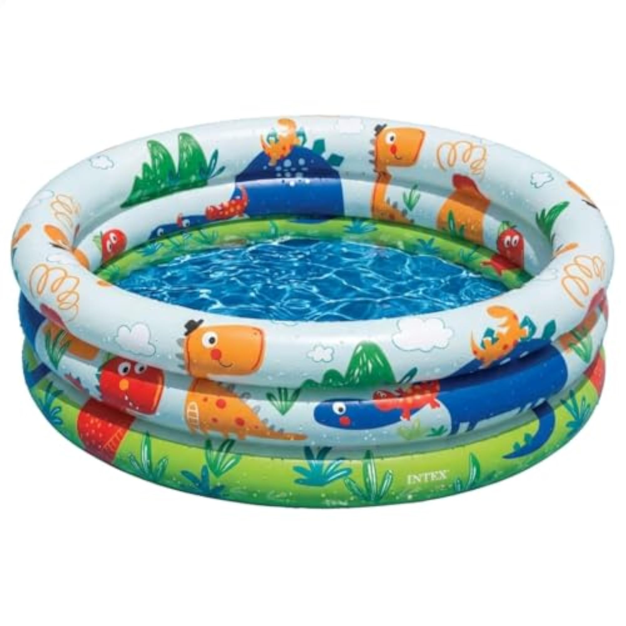 Inflatable Baby Bath Tub with Dinosaur Print Design