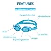 View Swimming Gear V-730JASA Swipe Youth Swim Goggles