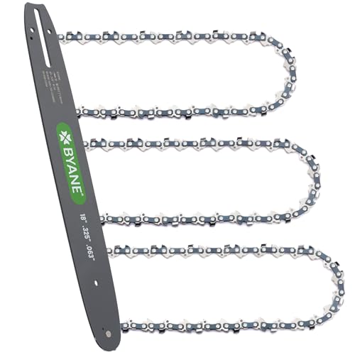BYANE 18 Inch Chainsaw Bar and Chain Combo, .325