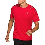 asics laufshirt herren Natürliche Bewegungsfreiheit ASICS Icon Laufshirt Herren rot, S (46 EU)