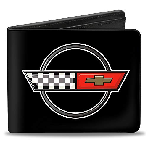 Buckle-Down PUW-CVD-0-4.0" X 3.5" Men'S Pu Bifold Wallet - Corvette Logo cover