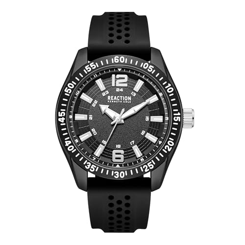 Kenneth Cole REACTION Reloj deportivo para hombre, movimiento de cuarzo, esfera texturizada, marcadores de hora llamativos, diseño moderno, accesorio de estilo de vida activo, reloj de moda casual Kenneth Cole REACTION Reloj deportivo para hombre, movimiento de cuarzo, esfera texturizada, marcadores de hora llamativos, diseño moderno, accesorio de estilo de vida activo, reloj de moda casual