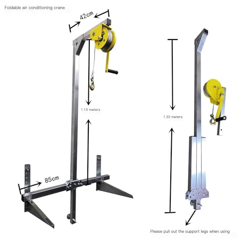 Herramienta manual para aire acondicionado con cabrestante y soporte miniatura 2