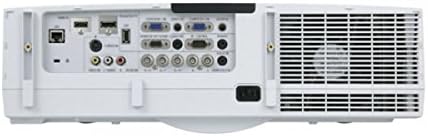 Rear view of the NEC PA600X LCD Projector, displaying all input and output ports.