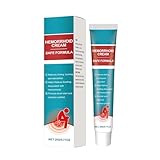 Hämorrhoiden Salbe, 20g Pflegecreme Analbereich, Zäpfchen Hemorrhoid Cream Externe, Beruhigende Creme Intimbereich, Körperpflege zur Unterstützung der Haut, Intimpflege Damen und Männer (1)