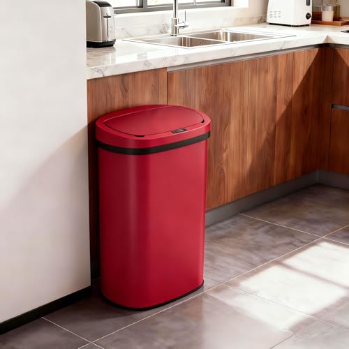 Basurero de acero inoxidable 50 L con sensor de movimiento miniatura 2