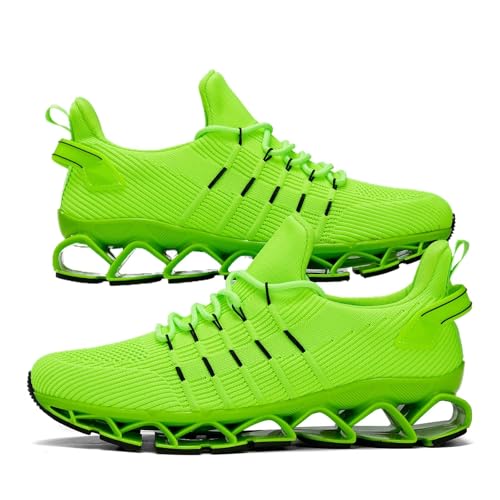 Image of Mens Running Shoes Mesh Breathable Trail Runners Fashion Sport Blade Walking Tennis Sneakers