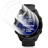 Gelaasso 4 Pezzi Pellicola Protettiva per Garmin Forerunner 70/170 [Non Vetro Temperato], Film flessibile in TPU, Copertura 3D, Anti Graffi, HD Trasparente