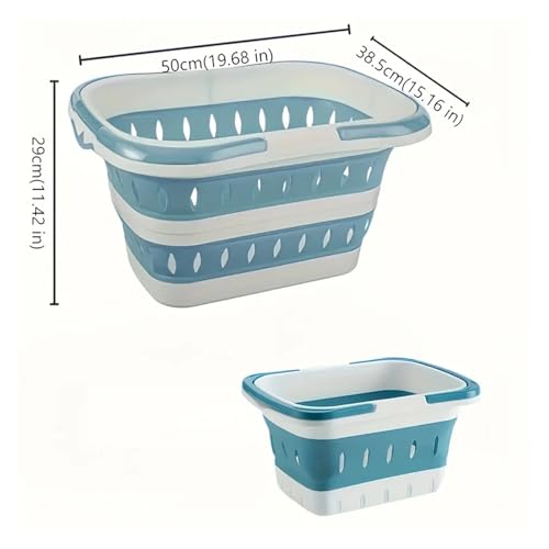 Panier à linge pliable extra large gris au design mural épuré - 5