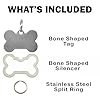 ACU Camo Personalized Dog Tag Custom Engraved Stainless Steel Pet ID Tag with Silencer and Split Ring, Bone #3